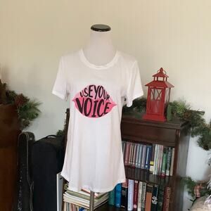 NWT Delusional “Use Your Voice” Graphic Tee, Size S